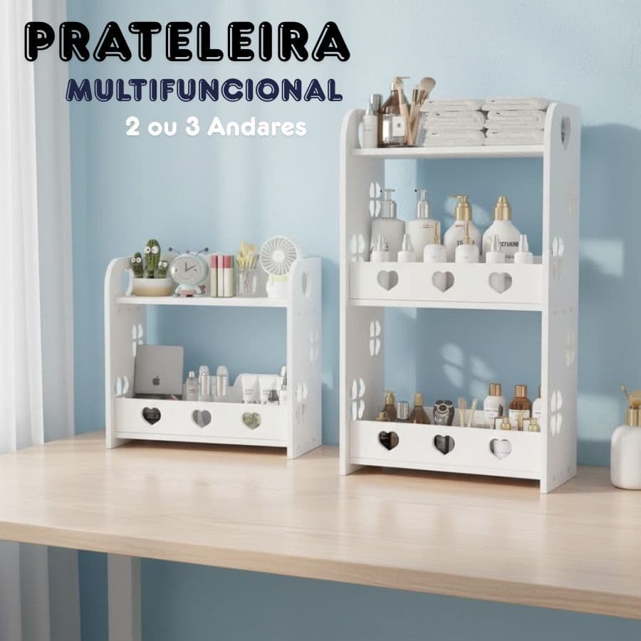 Nicho com Prateleiras para Organização e Decoração de Banheiro, Quarto e Cozinha