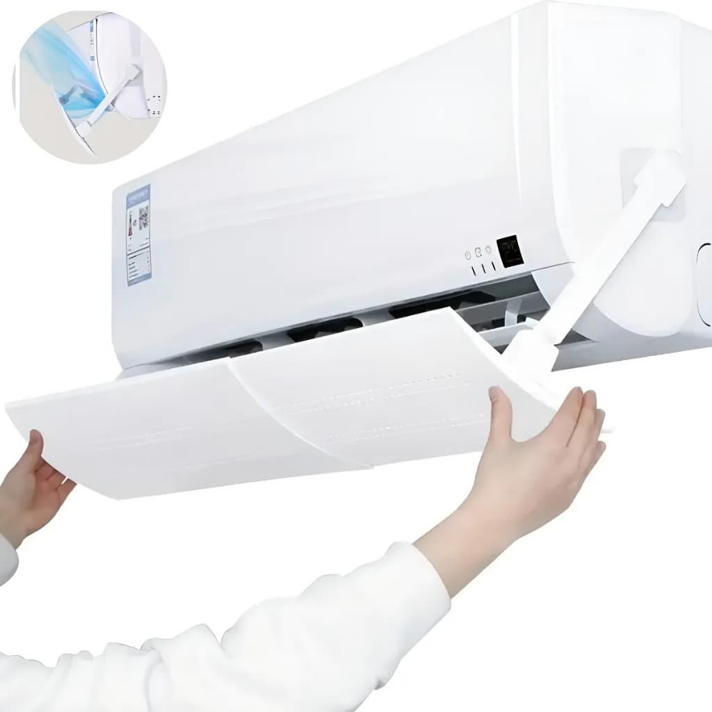 Defletor Para Ar Condicionado Split De Plastico Ajustavel 180º 103x19x18 C/ Regulagem