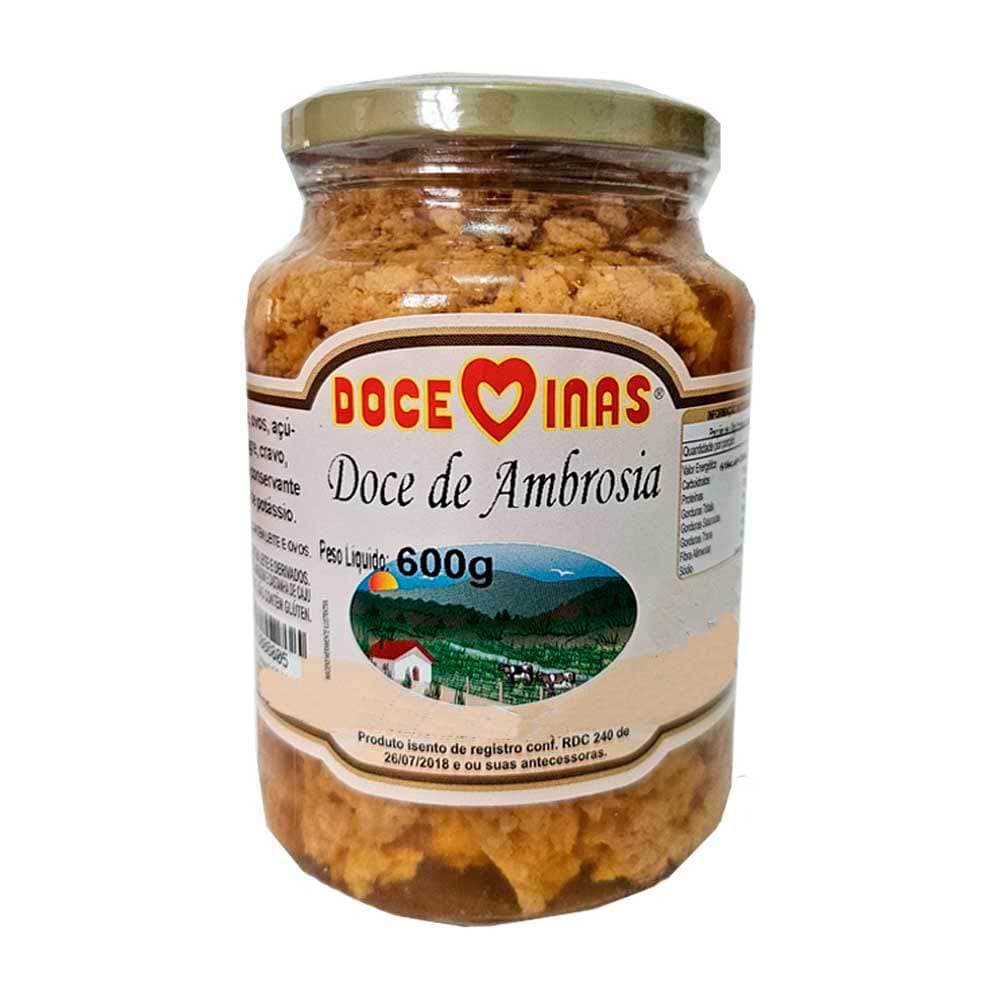 Ambrosia 600 g - Pote Grande Compota de Doce Mineiro Minas Gerais MG Doce Minas