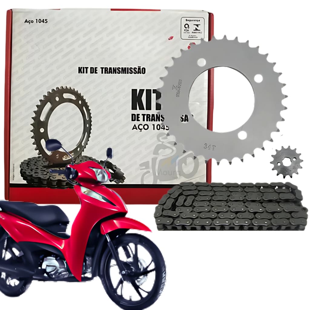 KIT RELAÇÃO BIZ 125 2005 A 2025 BIZ 110i Biz 100 POP 100 HONDA