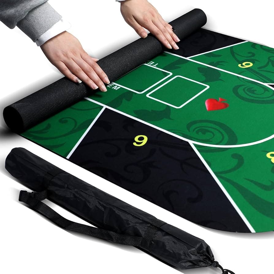 toalha de mesa para jogar  poker emborrachada 1,20 m