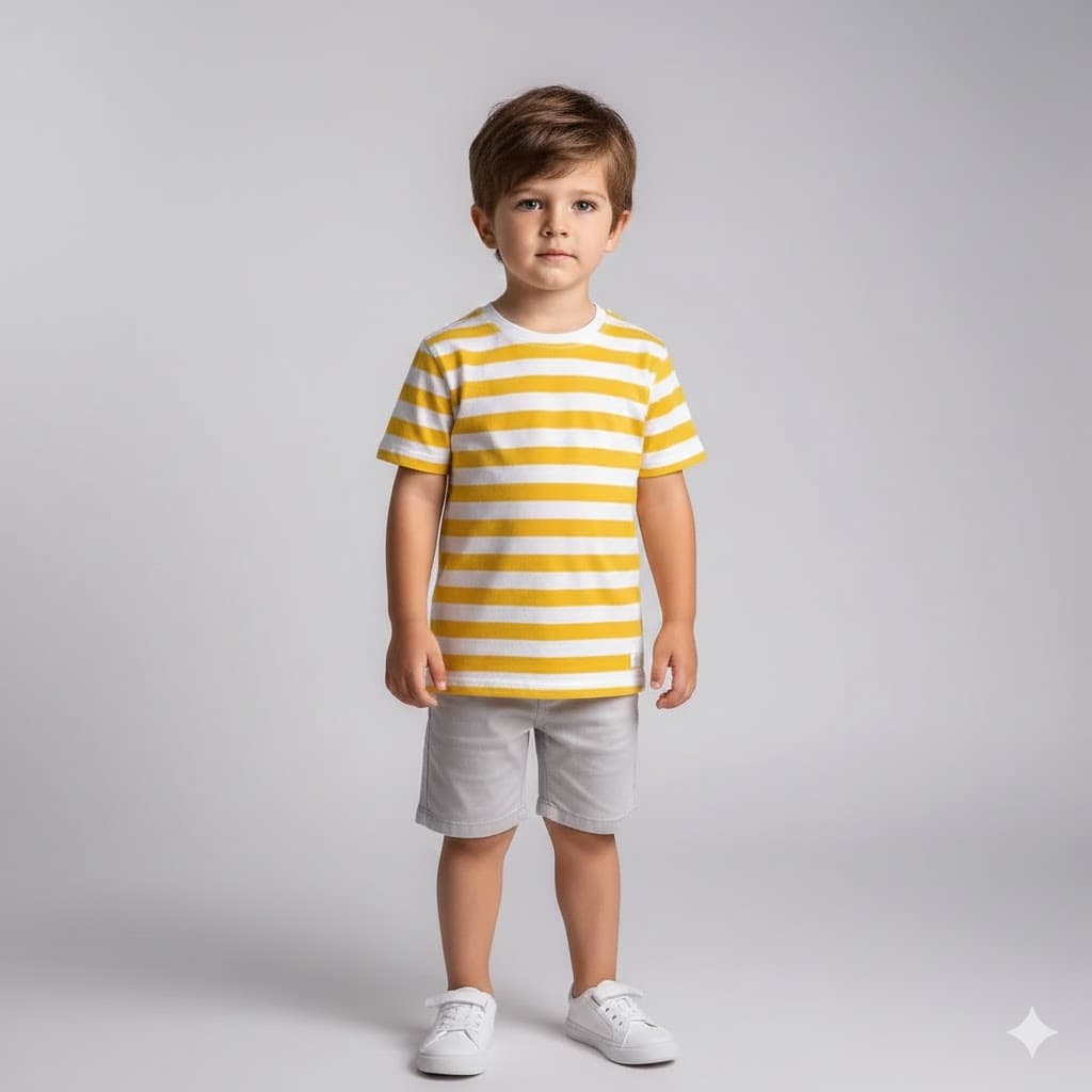 Camisa Listrada Infantil – Conforto e Estilo para Meninos Meninas Adulto Samba Carnaval Modernos
