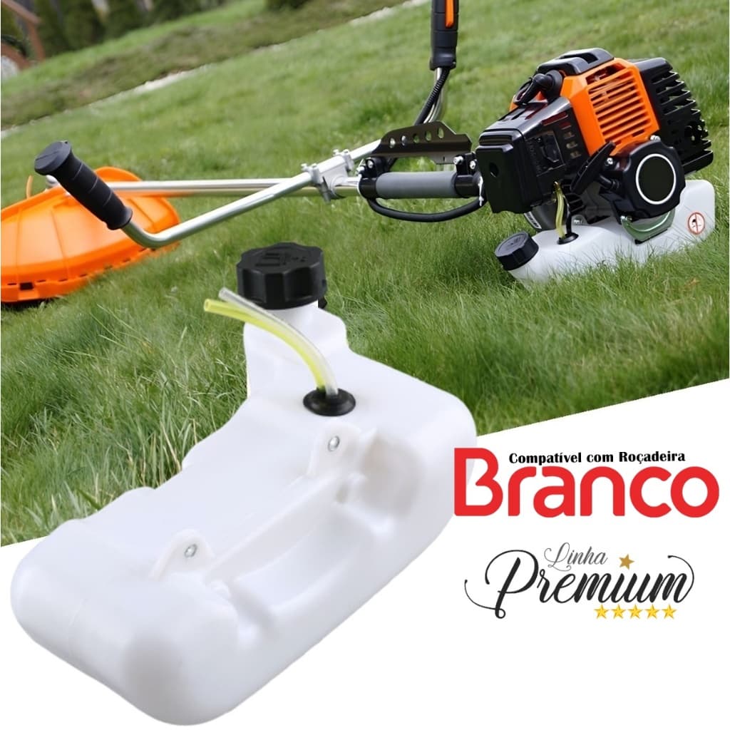 Tanque Combustível P/ Roçadeira Gasolina Branco Br43g Br52g