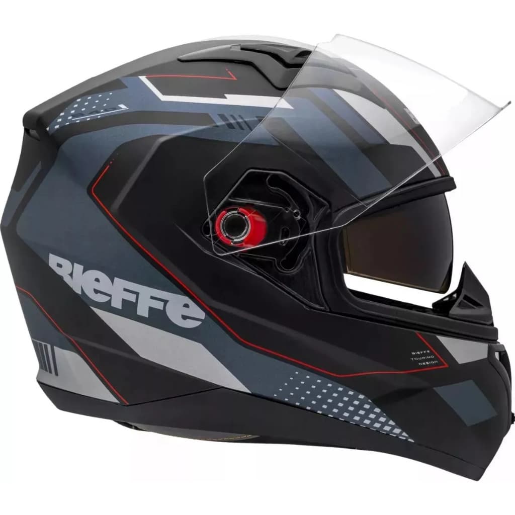 Capacete Bieffe B-40 Essence Preto Fosco Com Oculos Interno