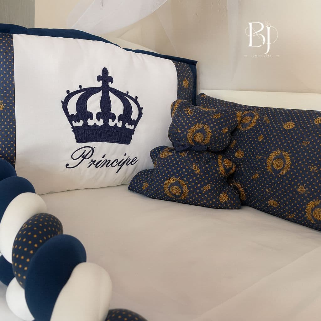 Kit Berço Principe 6 Peças Premium – Enxoval Completo para Bebê