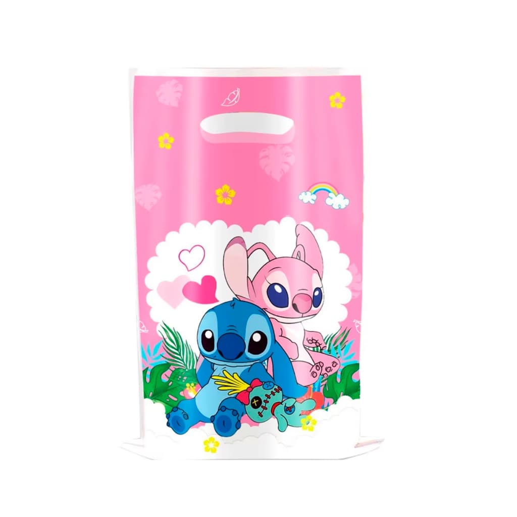 10 Sacolinhas Saquinho Surpresa Aniversário Lilo Stitch