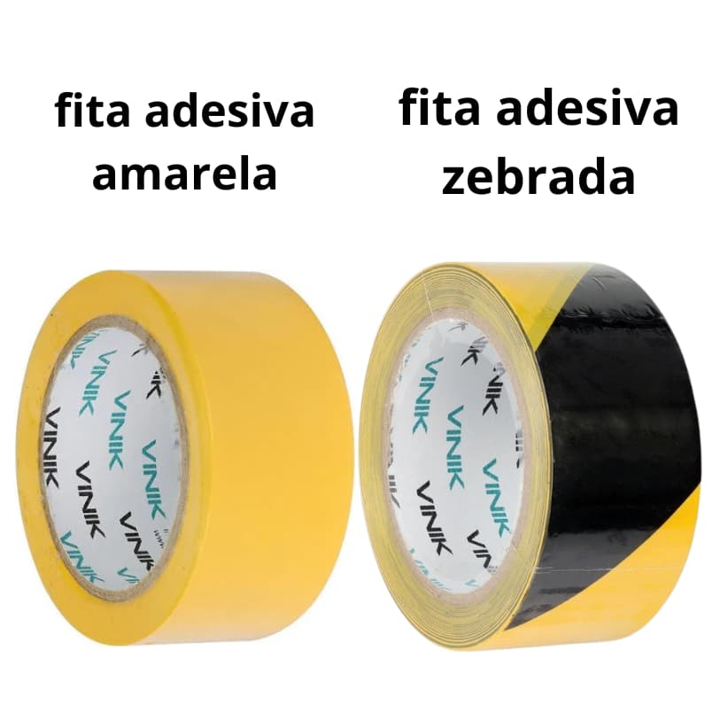 Fita Para Demarcação De Solo Zebrada Vinik 48MM X 30M 50310