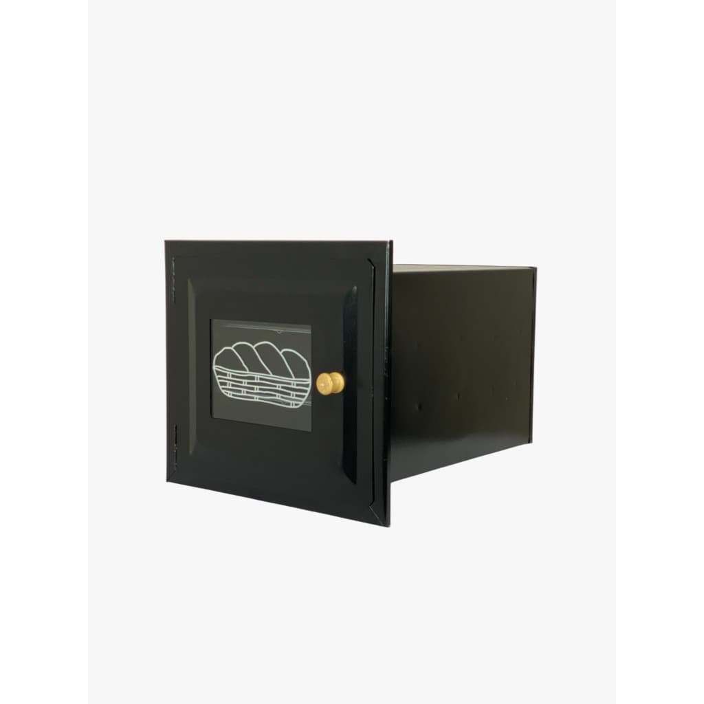Forno P/Fogão a Lenha Chapa De Aço Carbono N°3  C/Frente De Vidro Preto