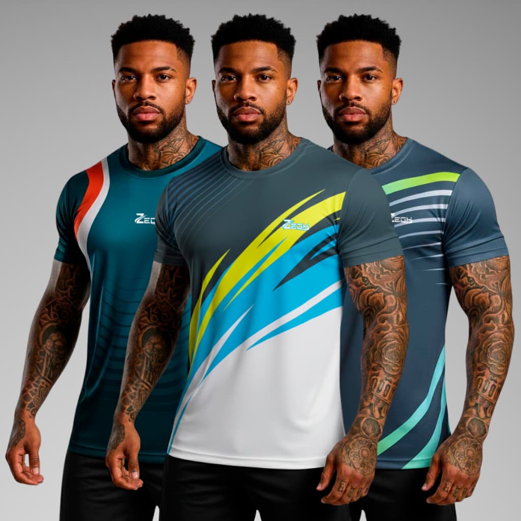 Camisas Camiseta Dry Fit Masculina Zegh Academia Corrida Com Tecido Leve Antiodor e Proteção UV