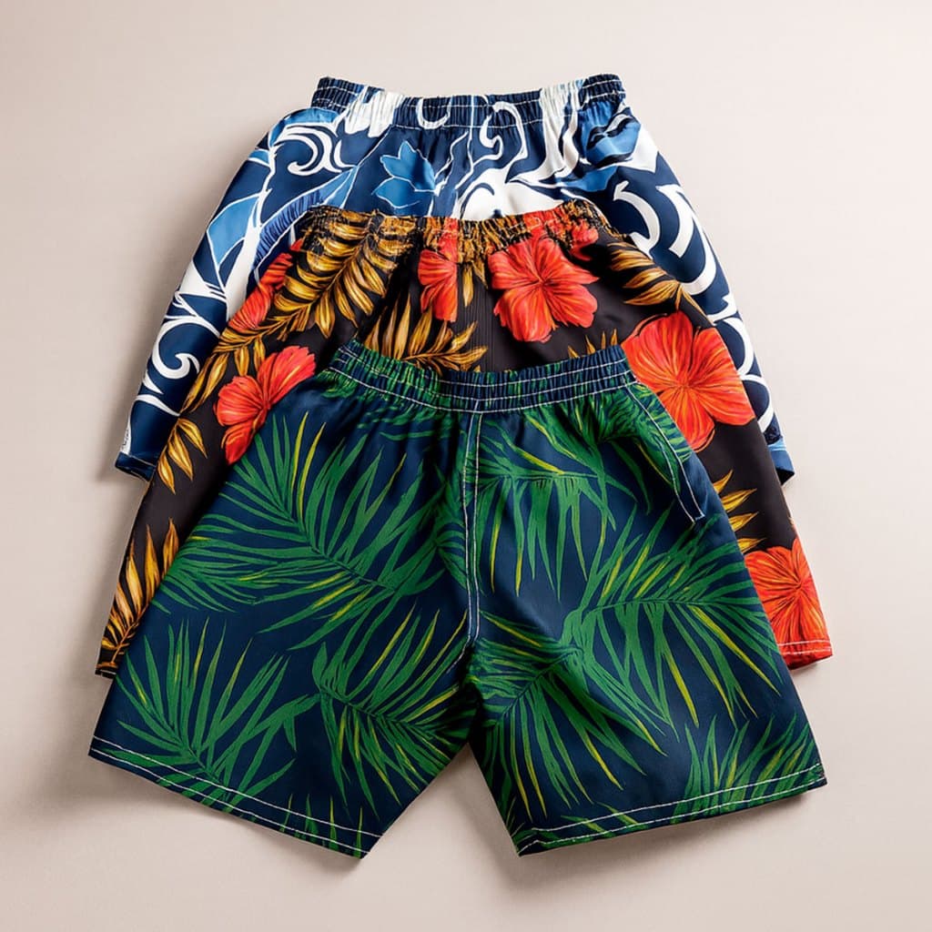 Kit 3 e 5 Bermuda Tactel Infantil Shorts Menino Estampado Variadas Praia Moda Verão