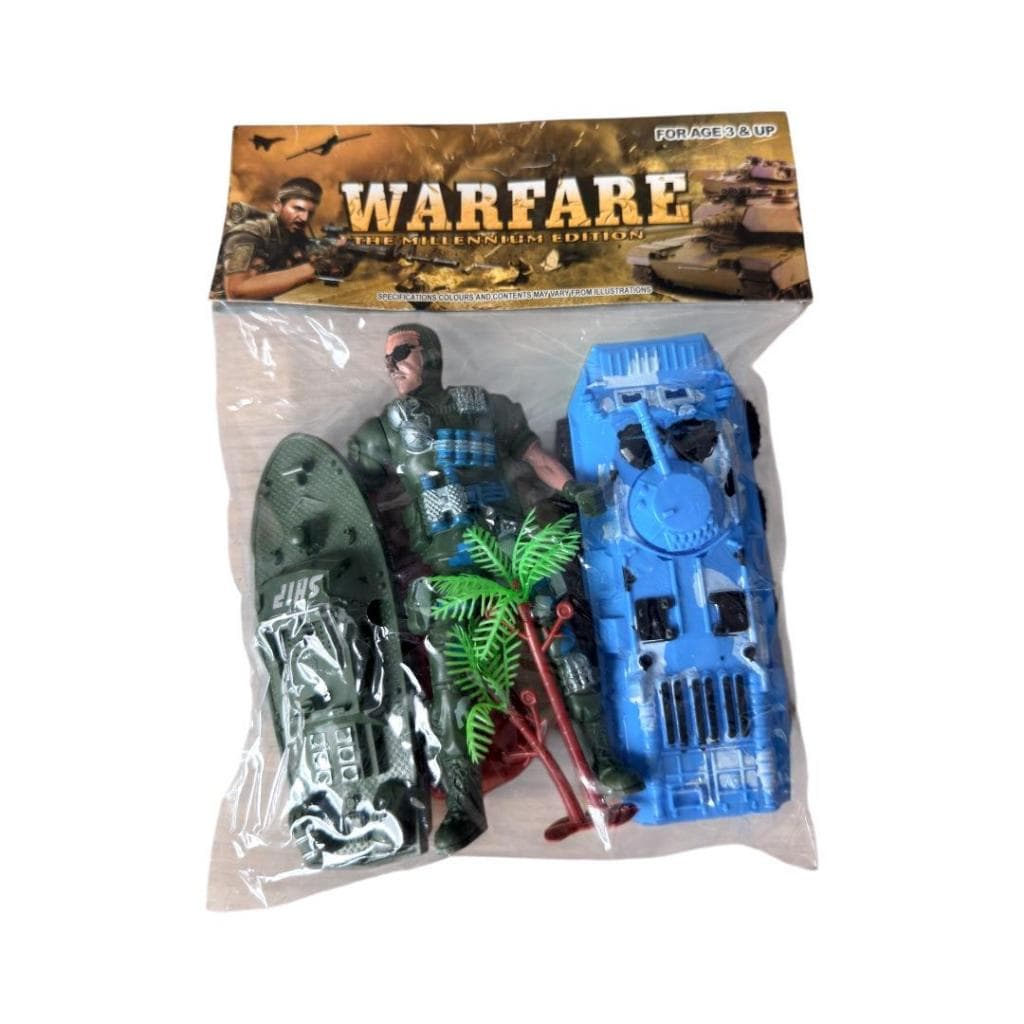 Boneco soldado exercito 5 peças