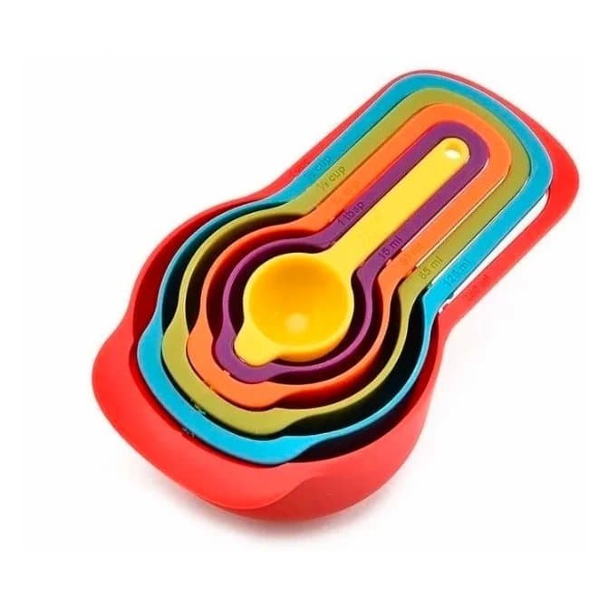 Colheres Medidoras 6 peças medidor Bolo Cozinha Confeitaria