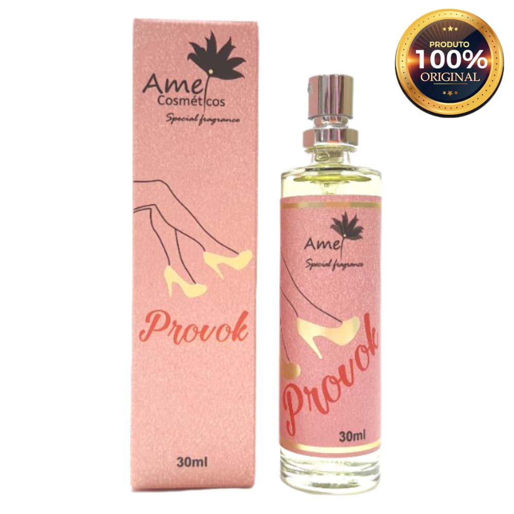 Provok Perfume Feminino Amei Cosméticos 30ml Alta Fixação Essência Importada Parfum
