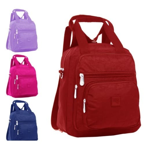 Mini Mochila Juvenil 11" Feminina YEPP Bags KLP – Design Crinkle Liso