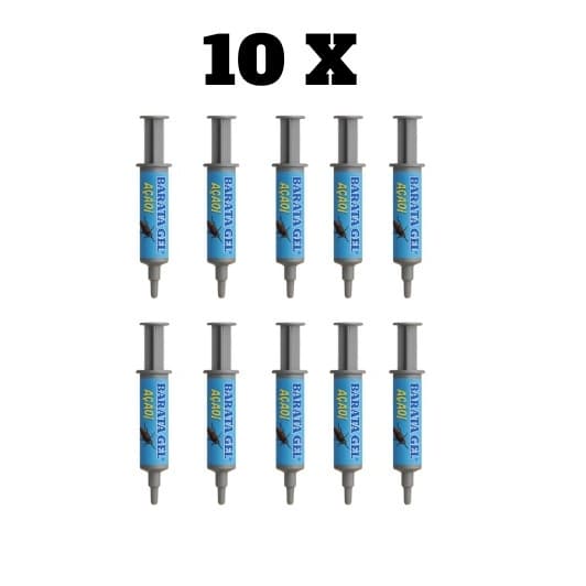 Kit com 10 Unidades de  Mata Baratas - Baratagel