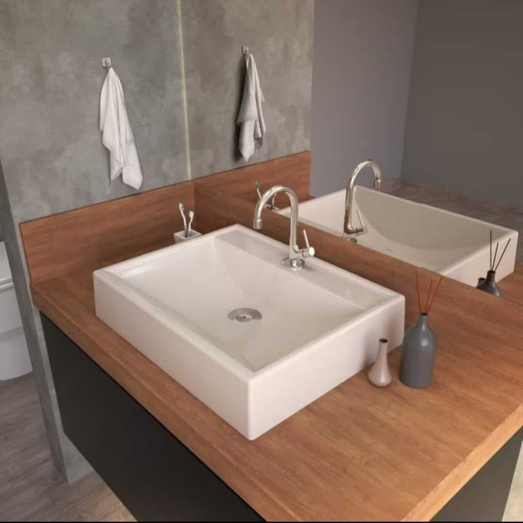 Cuba Retangular Cuba De Sobrepor Cuba Para Lavabo Banheiro Plastico 3mm