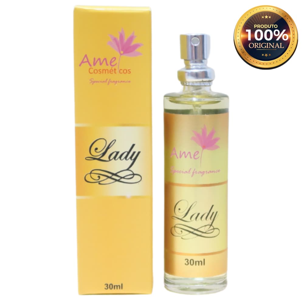 Lady Perfume Feminino Amei Cosméticos 30ml Alta Fixação Essência Importada Parfum