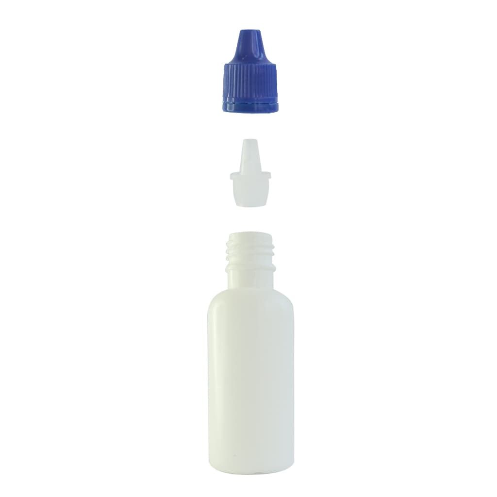 FRASCO PLÁSTICO BRANCO C/ CONTA GOTAS 30ML (100 Unidades)