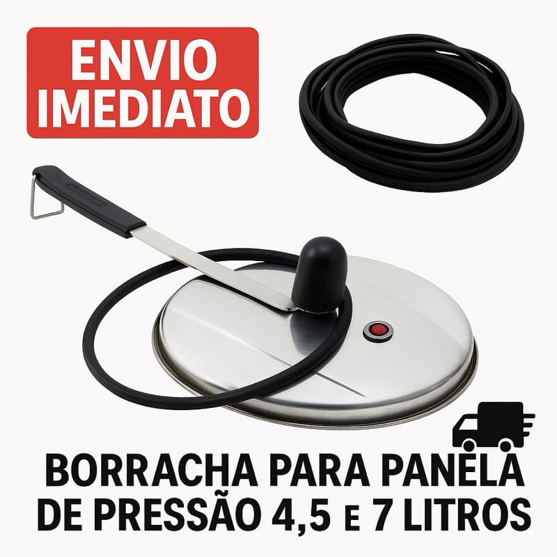 Kit Com 4 2 Ou 1 Borracha Vedação Panela de Pressão 4,5L ou 7L  Substituição Universal Silicone Resistente