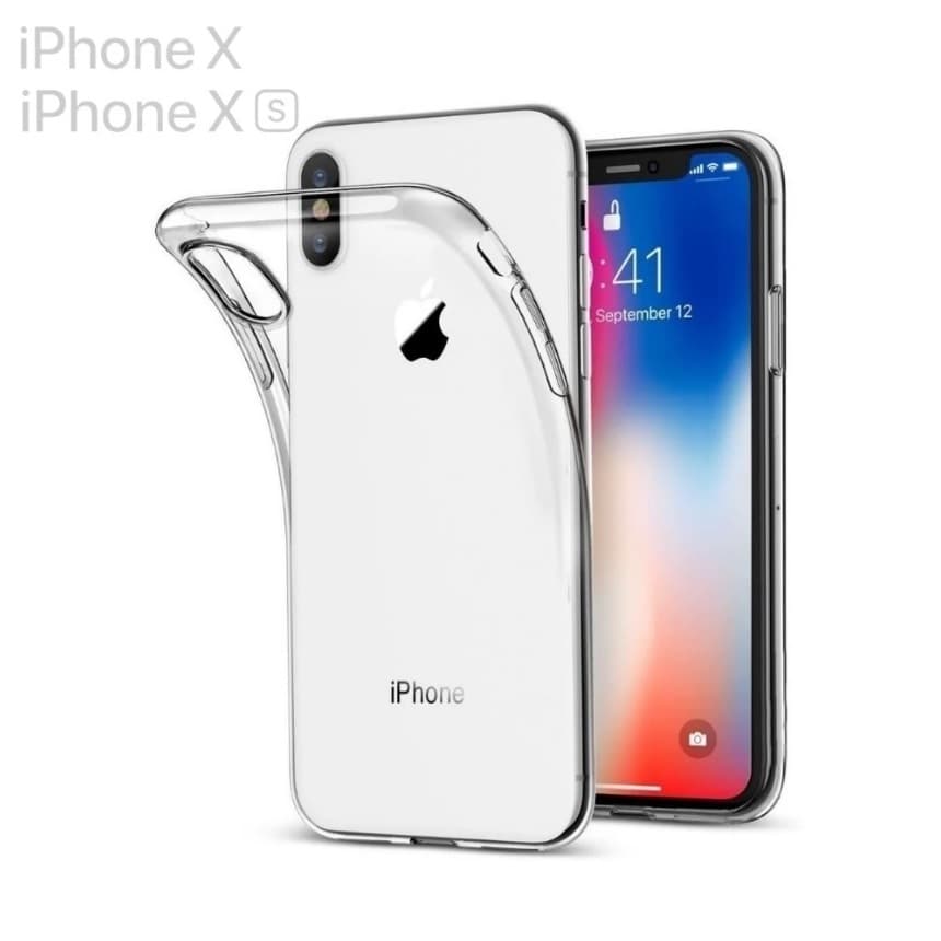 Capa Para iPhone X e Xs Transparente Capinha Case com bordas Anti-Impacto