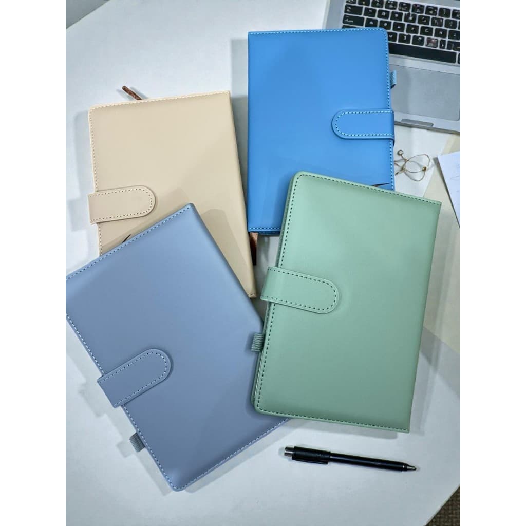 Agenda Permanente Elegante 96 Folhas Com Fecho Sem Data A5 e B5