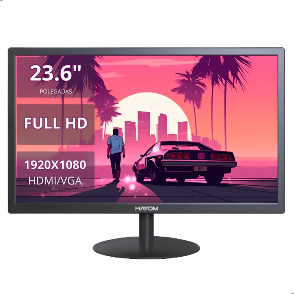 Monitor Gamer Full HD HDMI Hayom Preto 23.6 Polegadas