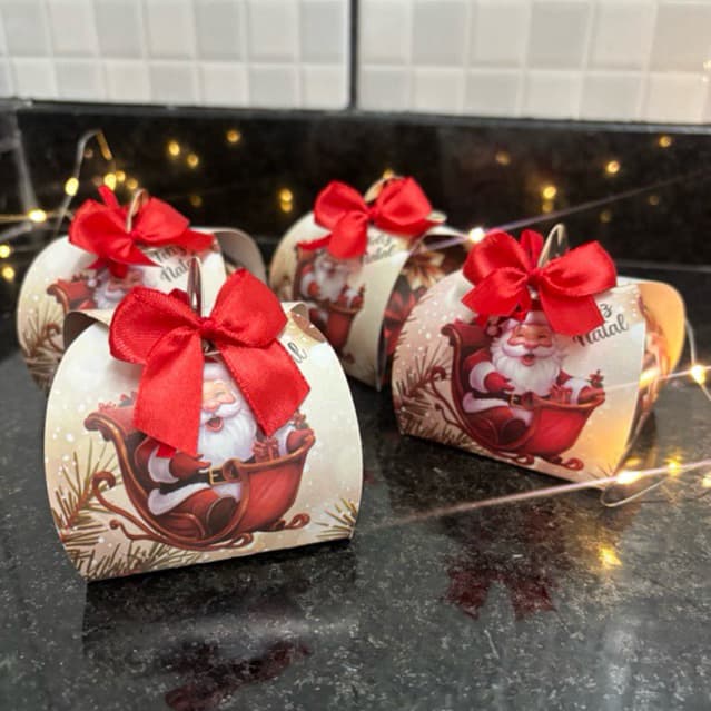 Lembrancinha de Natal com bombons sonho de valsa corporativo família final de ano