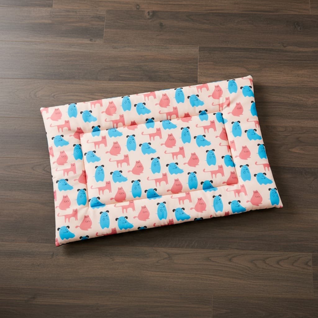 Colchonete Caminha Pet 65x45x3 Espuma Densa Oxford Fresco Para Cães e Gatos Pequenos e Médios