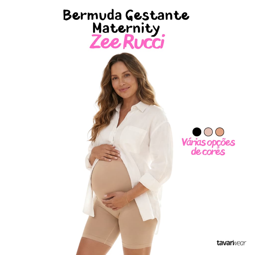 Bermuda para Gestante Maternity Sem Costura Zee Rucci