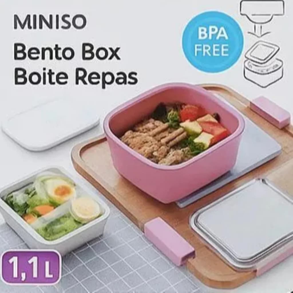 Marmita Portátil BPA Free Saladeira 2 Compartimentos Níveis e Talher de Servir Plástico Durável