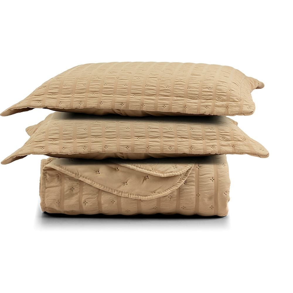 Kit Cobre Leito Colcha Plissê Super Macio Casal Padrão/Queen/King 3 Peças Matelado Super Soft 200 Fios!