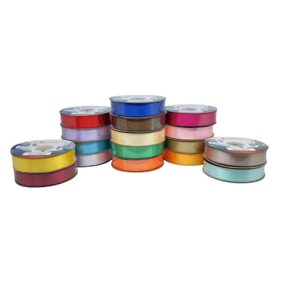 Fita de Cetim Lisa 50m N°5 - 22mm | Laços, Artesanato, Bordado, Costura Criativa