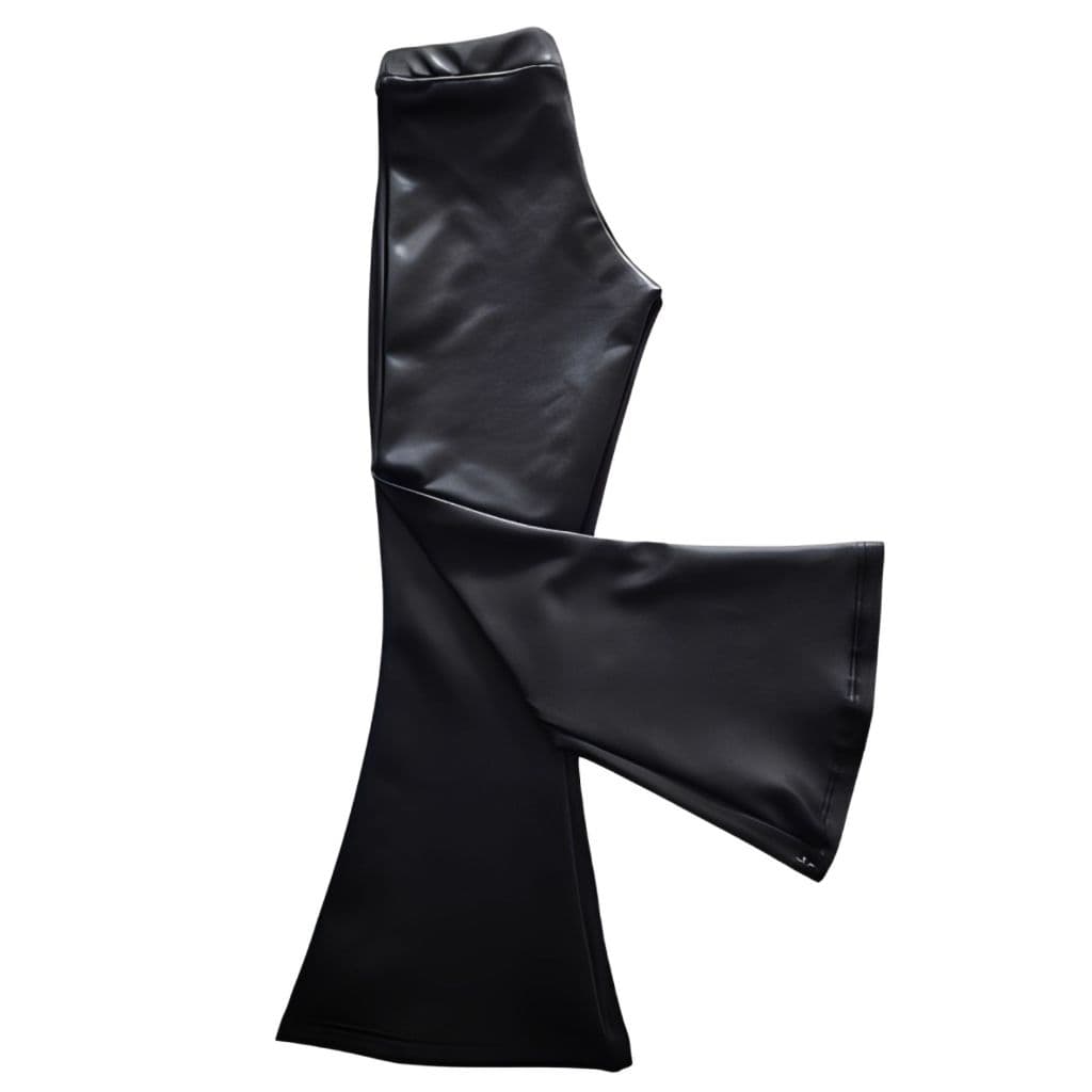 Calça FLARE Infantil Cirre Preta Premium Menina Moda Blogueirinha Bailarina Brilhosa Criança  CCKIDS