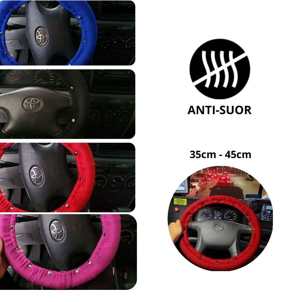 Capa para Volante de Carro/Caminhão/Ônibus 35cm 45cm Tecido Respiravel