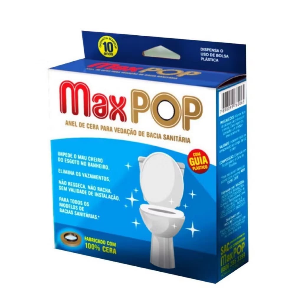 Anel de Vedação Cera para Vaso Sanitário Vedação Anti Vazamento Universal