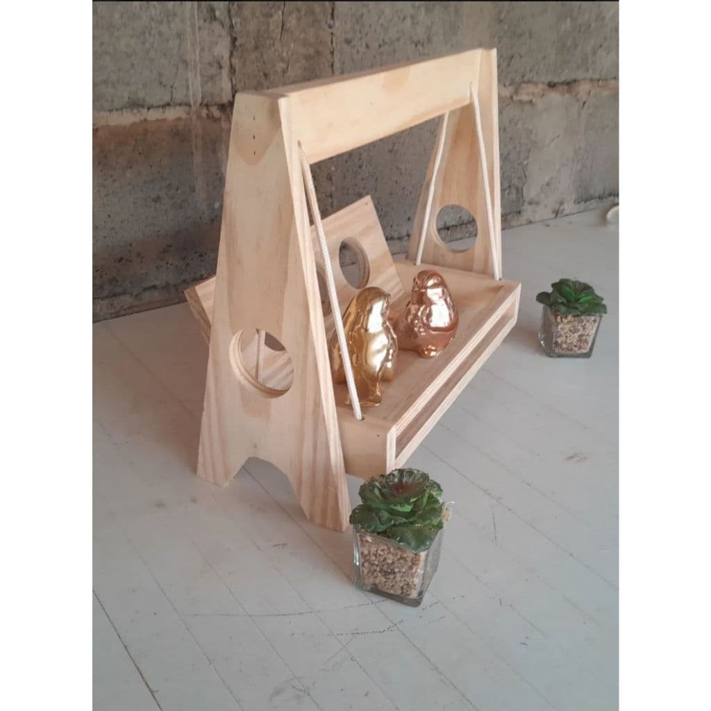 Balanguinho de Madeira para Suculentas – Artesanal e Decorativo