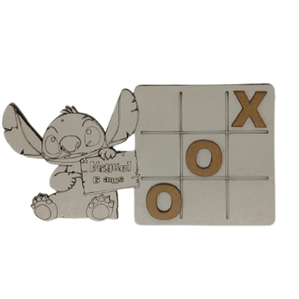 Lembrancinha de aniversário Stitch Jogo da veha Personalizado kit com 20
