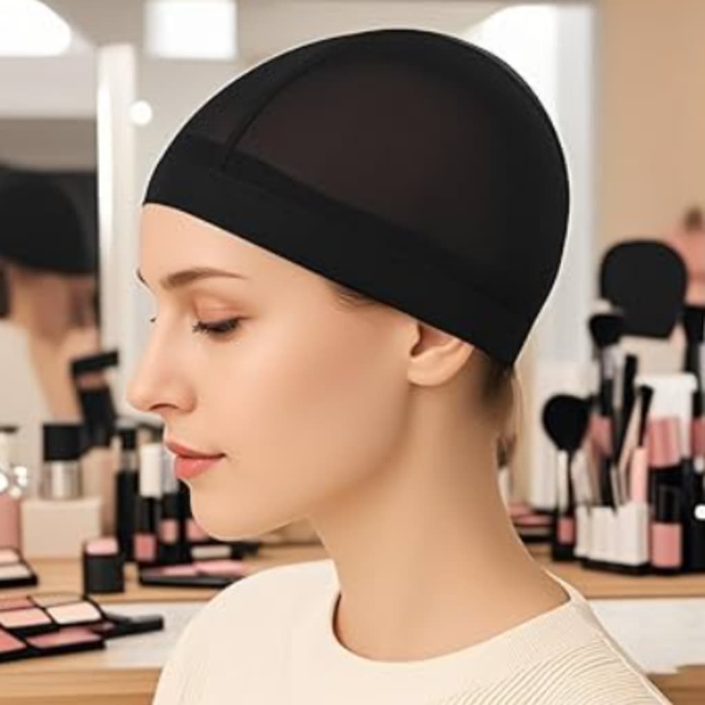 Rede Touca de cabelo Wig Cap Para Tecer Perucas Lances Kit com 2 Unidades