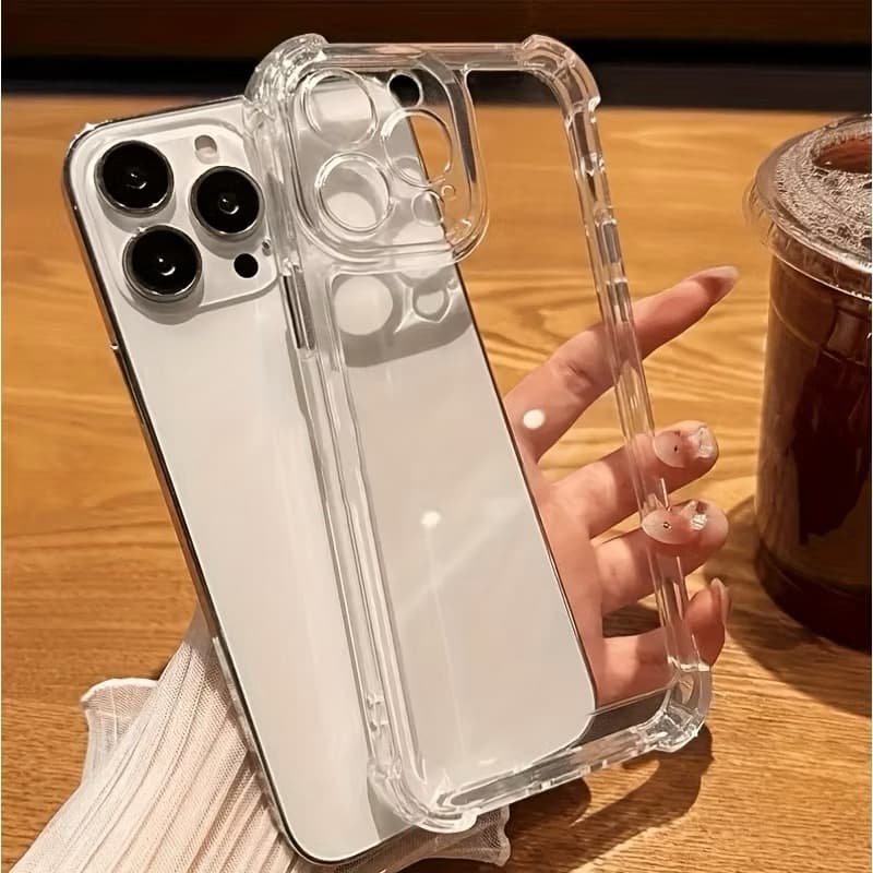 Capa Transparente TPU iPhone 15/ 15 Pro / 15 Pro Max Anti Impacto Anti Queda Flexível Proteção Celular