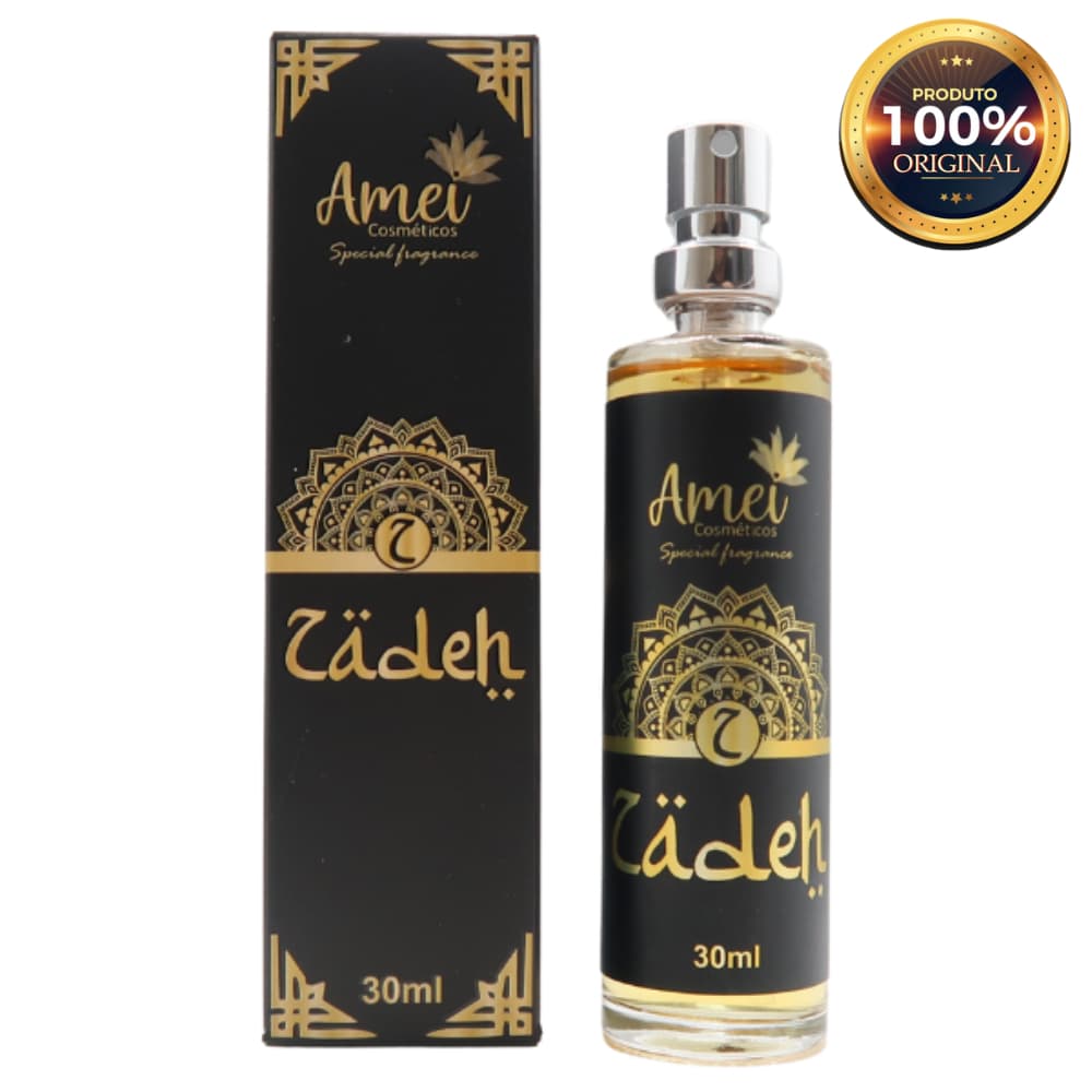 Zadeh Perfume Masculino Amei Cosméticos 30ml Alta Fixação Essência Importada Parfum