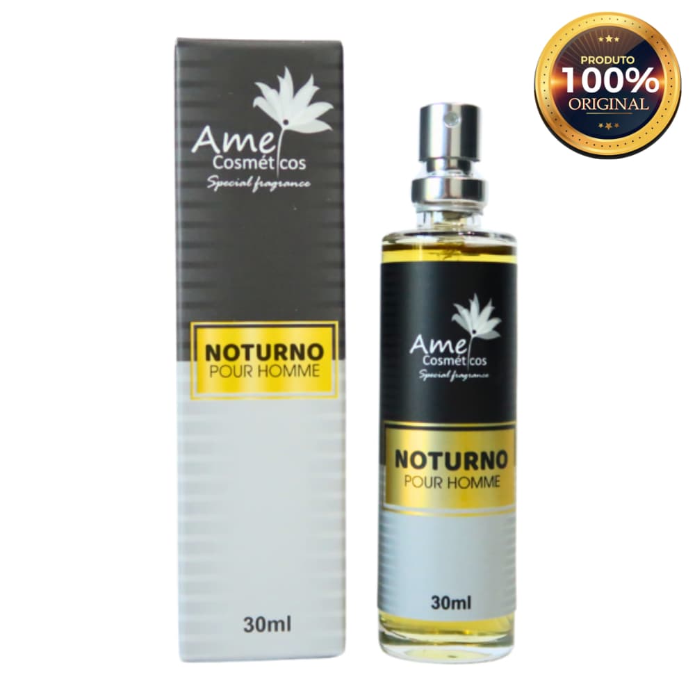 Noturno Perfume Masculino Amei Cosméticos 30ml Alta Fixação Essência Importada Parfum