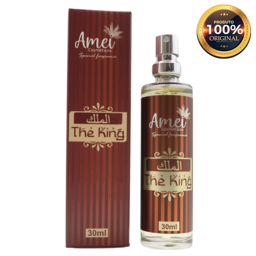 The King Perfume Masculino Amei Cosméticos 30ml Alta Fixação Essência Importada Parfum