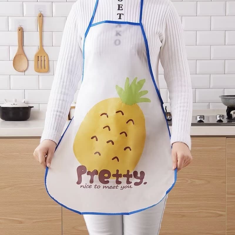 Avental impermeável com estampa de frutas fofas, ideal para cozinha, modelo avental feminino para cozinhar