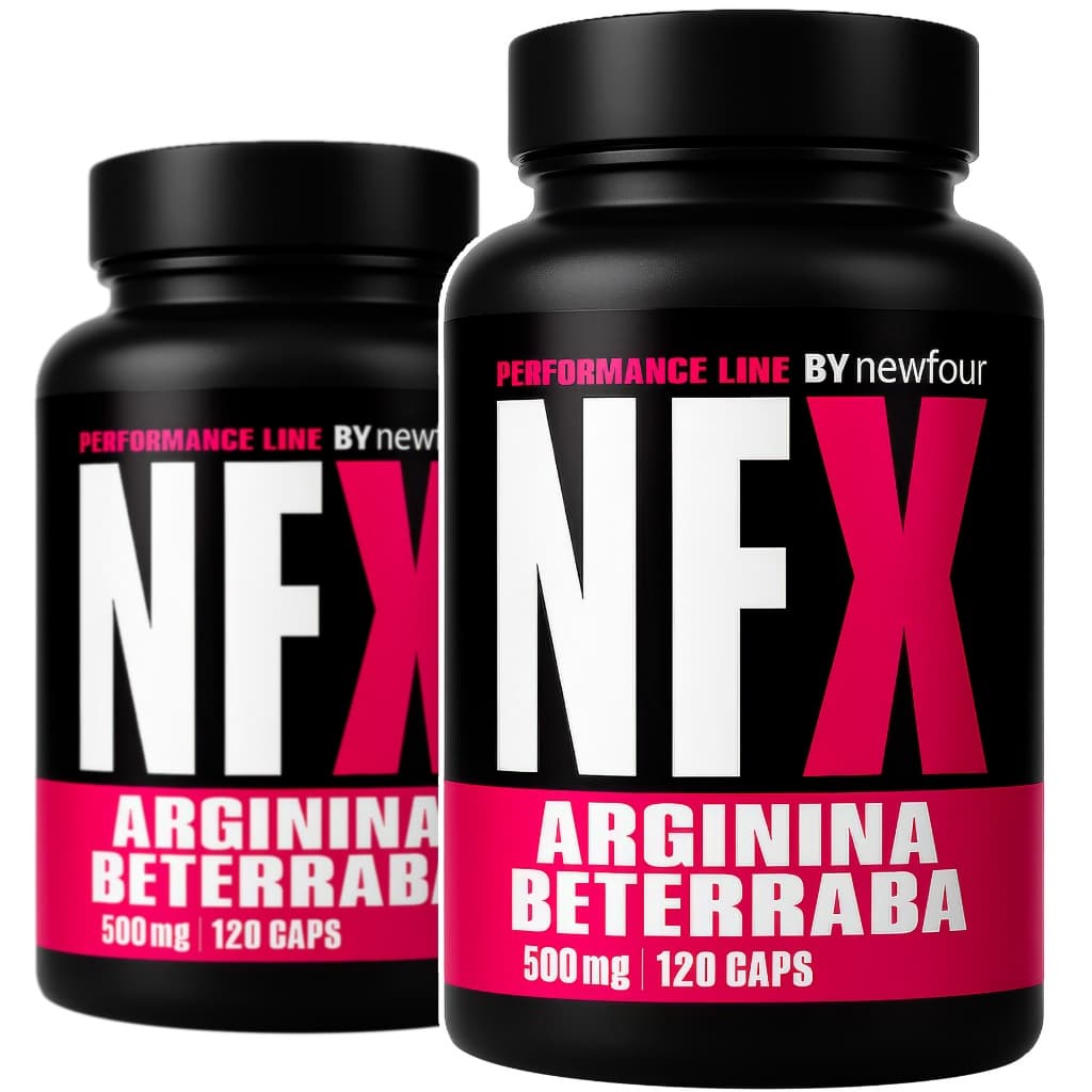 2x Arginina c/ Beterraba 500mg 120caps Aminoácido Fibras Suplemento para Rotina Diária