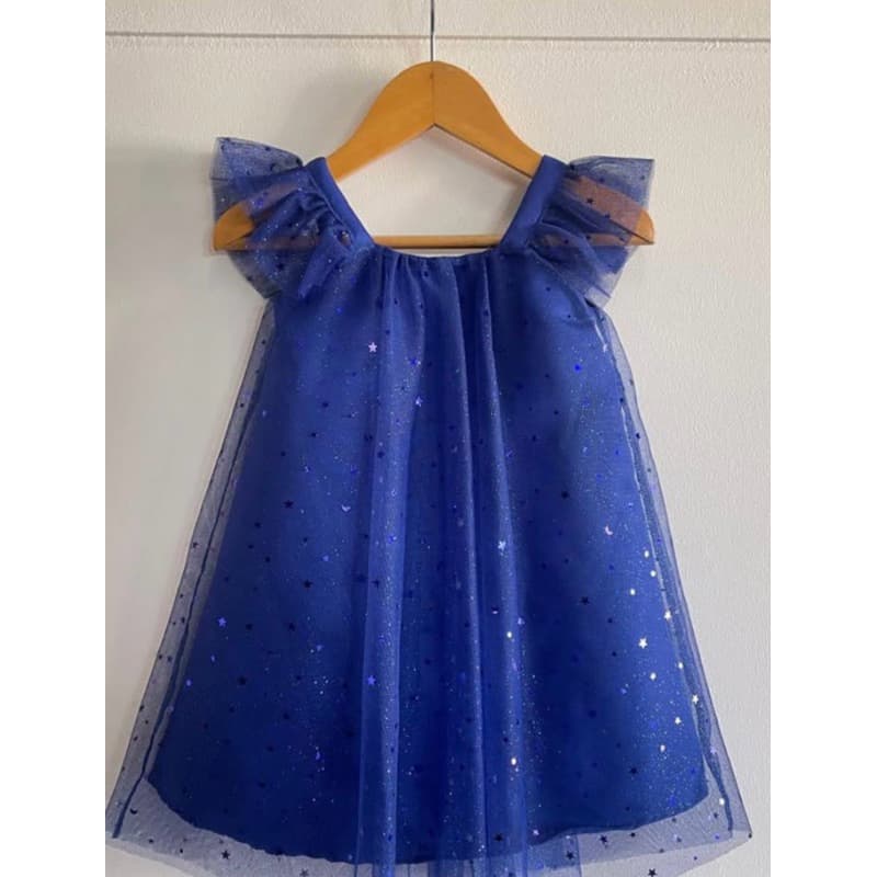 Vestido Fada Azul - Vestido Tule - Vestido Luxo infantil