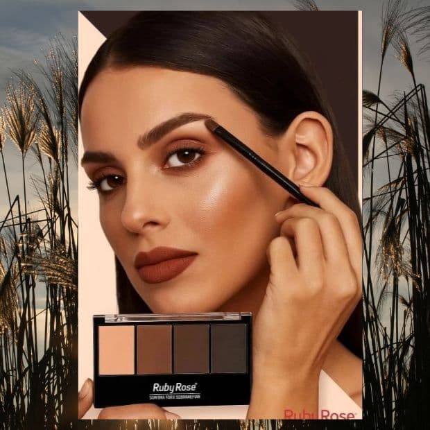 Paleta Para sobrancelha c/ primer RUBY ROSE HB-9354
