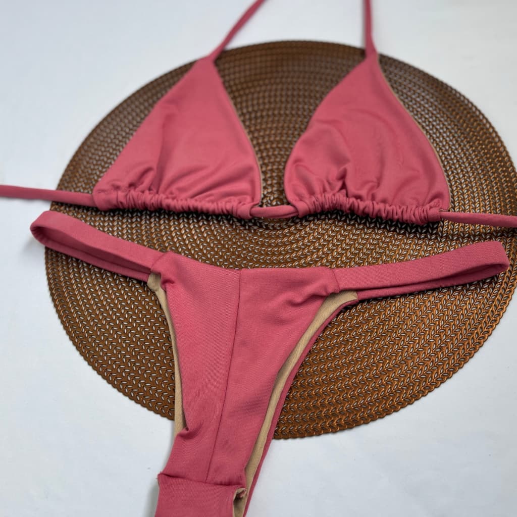 Biquíni Cortininha Marquinha de Fita Perfeita Ajustavél Forrado Suplex