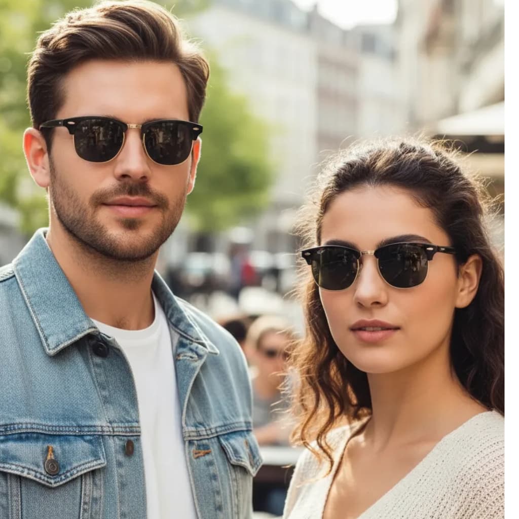 Óculos de Sol Masculino Feminino Inspire Clubmaster Lente Proteção UV 400 Óculos Estiloso