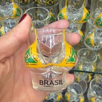 Copo De Shot Parte De Cima Biquini Bebidas Brasil Rio RJ Pronta Entrega