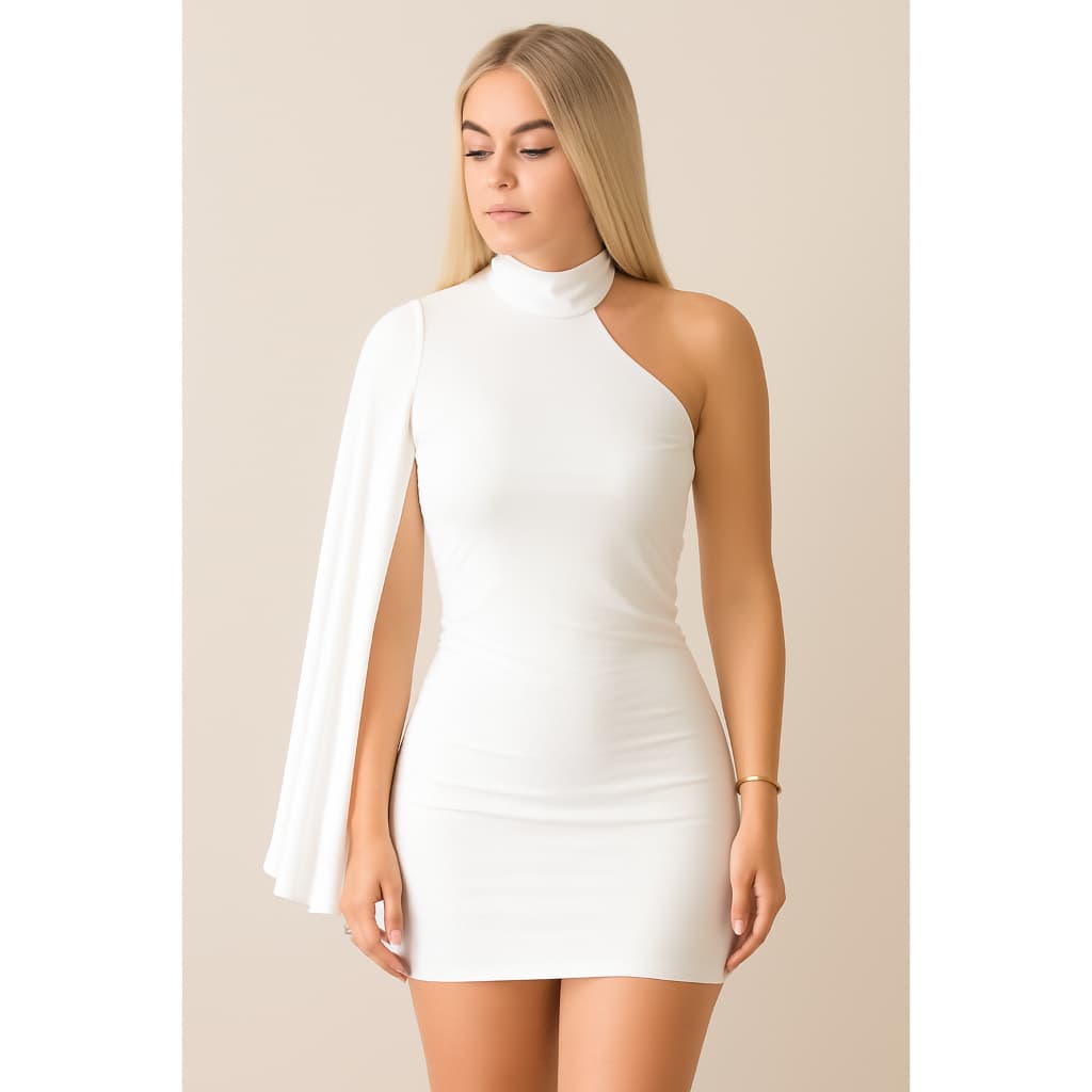 Vestido feminino Manga Longa Nula Manga Moda Gringa Blogueira Estiloso Elegante Festa Ano Novo Natal  Tendência Show
